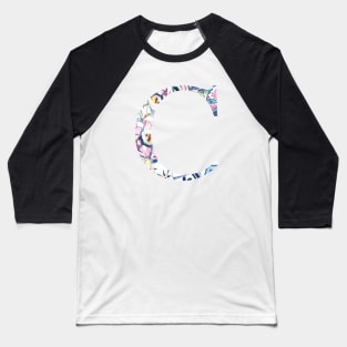 Gaudi Barcelona Mosaic Letter C Baseball T-Shirt